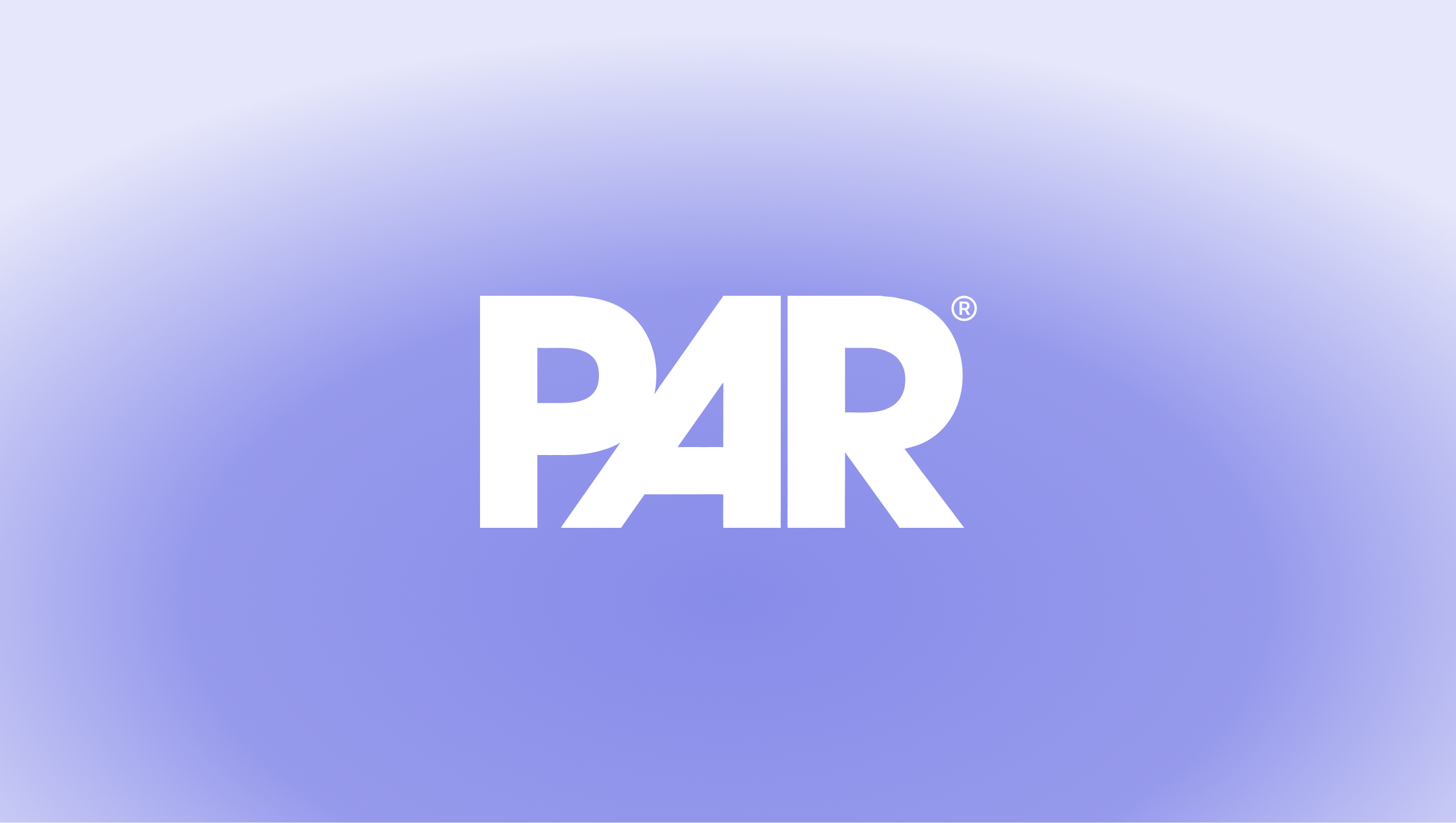 A PAR point-of-sale terminal displaying the PAR logo and a partner symbol on its screen